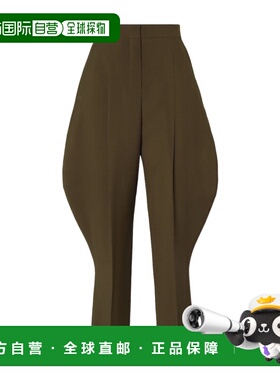 FENDI 女士休闲裤 FR6658AQ3HF1T6G 喇叭裤西装裤 AW2025绿色