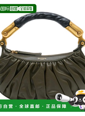 BALMAIN 女士手提包 GN1BS027LSXP SS2026 绿色 Balmain Ebene Mi