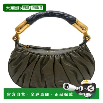 BALMAIN 女士手提包 GN1BS027LSXP SS2026 绿色 Balmain Ebene Mi