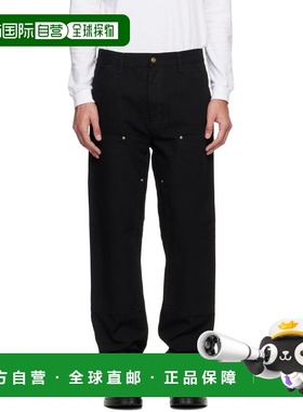 1h可退 潮奢 CARHARTT WIP 男士 黑色 Double Knee 长裤 I031501