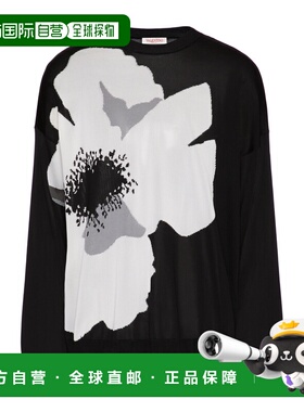 VALENTINO 男士针织毛衣 VKC29TA21YSW SS2024 黑色 圆领毛衣长袖