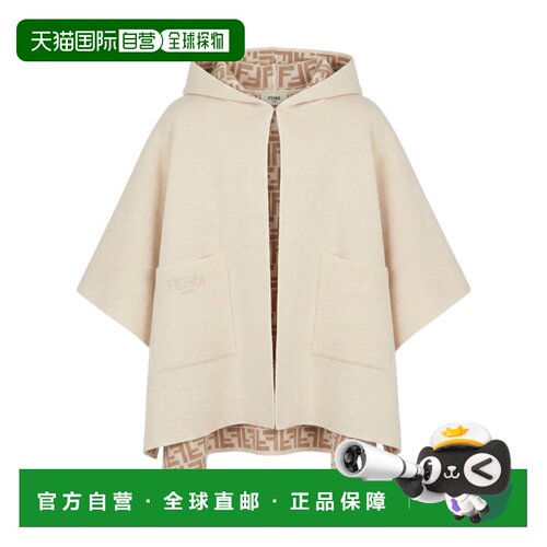 FENDI 女童大衣 JFQ057AO29F0UQ1 AW2026 花色 FF Motif 双面斗篷