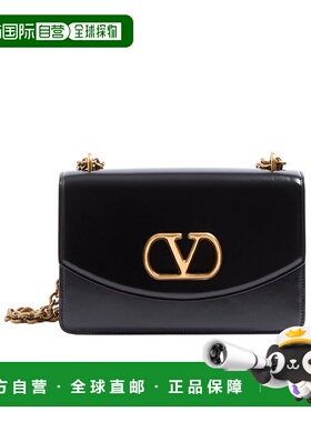 VALENTINO 女士斜挎包 WB0R16GCB0NO CO 黑色 亮面小牛皮单肩包