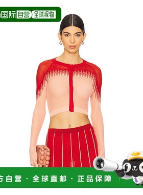 1h可退 潮奢 ISABOULDER 女士 Fanged 针织开衫 SS25WTP03B