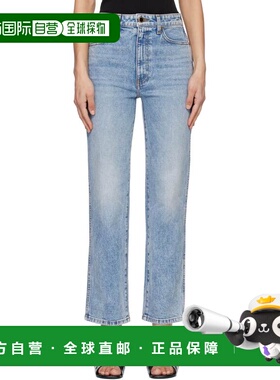 潮奢 KHAITE 女士 蓝色 Abigail Stretch 牛仔裤 1071096096BRYCE