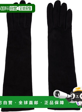 1h可退 潮奢 MaxMara 麦斯玛拉 女士 黑色 Afideesuede 手套 2524