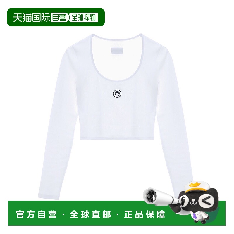 1h可退 MARINE SERRE 女士T恤 WTT033ACJER0011WH10 AW2025