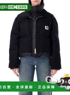 1h可退 潮奢 Sacai 女士 X Carhartt WIP Logo 貼片羽絨服 250808