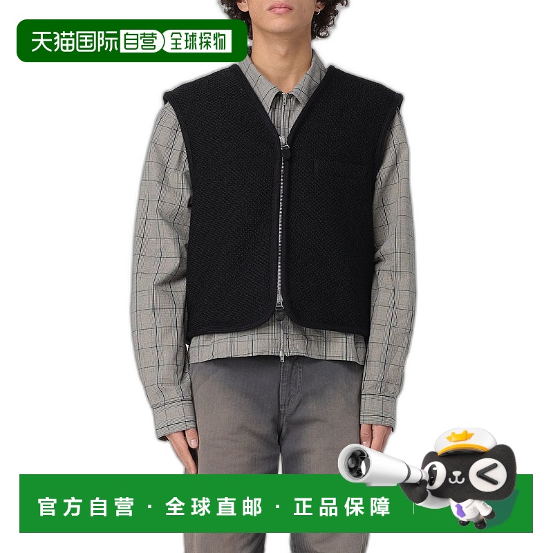 1h可退 OUR LEGACY 男士夹克 M4241TE AW2024 黑色 拉链马甲