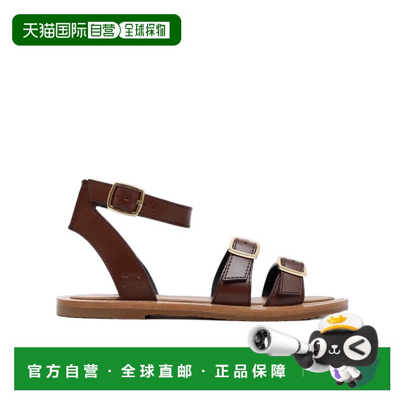 CELINE 女士凉鞋 363353767C19DK SS2025 棕色 圆头平底凉鞋图片