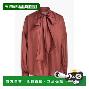 蝴蝶结斜纹丝绸衫 1h可退 女士 ZIMMERMANN 1595TF241LIPSTI 潮奢