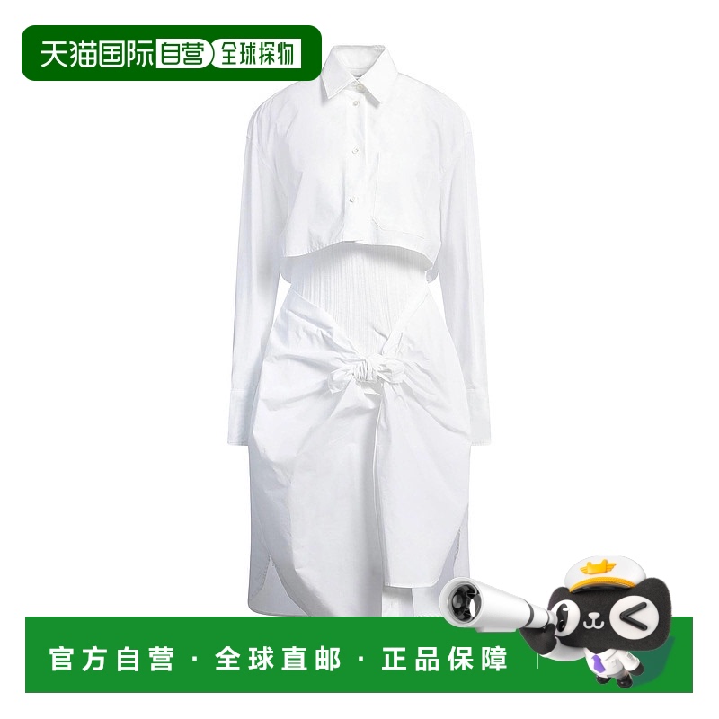 1h可退 潮奢 J.W. Anderson 女士 中长连衣裙 white白色 舒适时尚