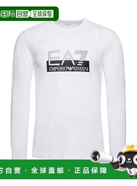 香港直邮Emporio Armani 安普里奥 阿玛尼 男士白色混纺长袖T恤 6