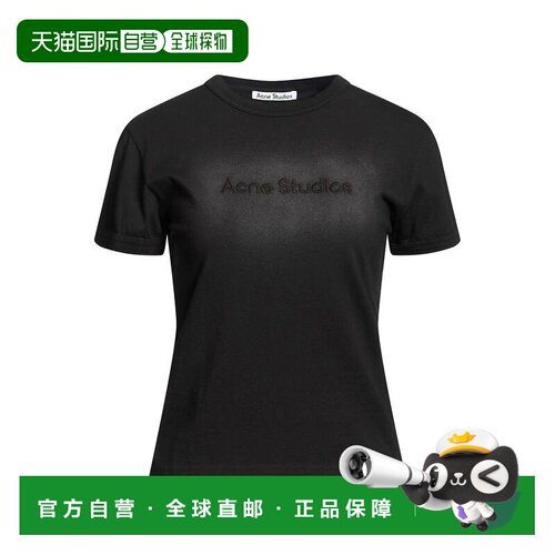 Acne Studios 艾克妮 女士 T恤 black黑色 舒适时尚