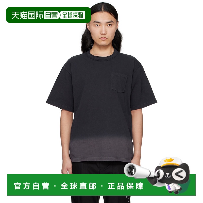 1h可退 潮奢 Sacai 男士 黑色 Garment Dye Cotton Jersey T 恤 2