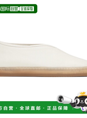 1h可退 潮奢 Lemaire 男士 白色 Linoleum Piped 乐福鞋 FO0098LL