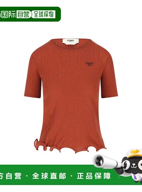 FENDI 女士T恤 FS9750AVFEF1T6KAI25 AW2025红色针织衫