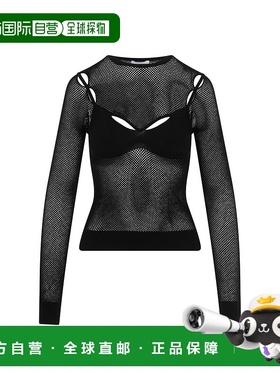 OFF-WHITE 女士T恤 OWHT020S24KNI0011010BLACKBLACK