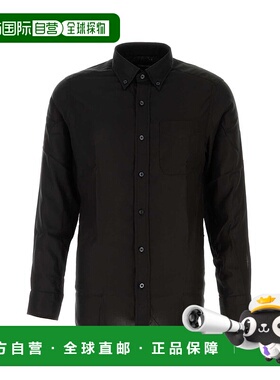 1h可退 TOM FORD 男士衬衫 HSO001FMT058LB999 AW2025 黑色