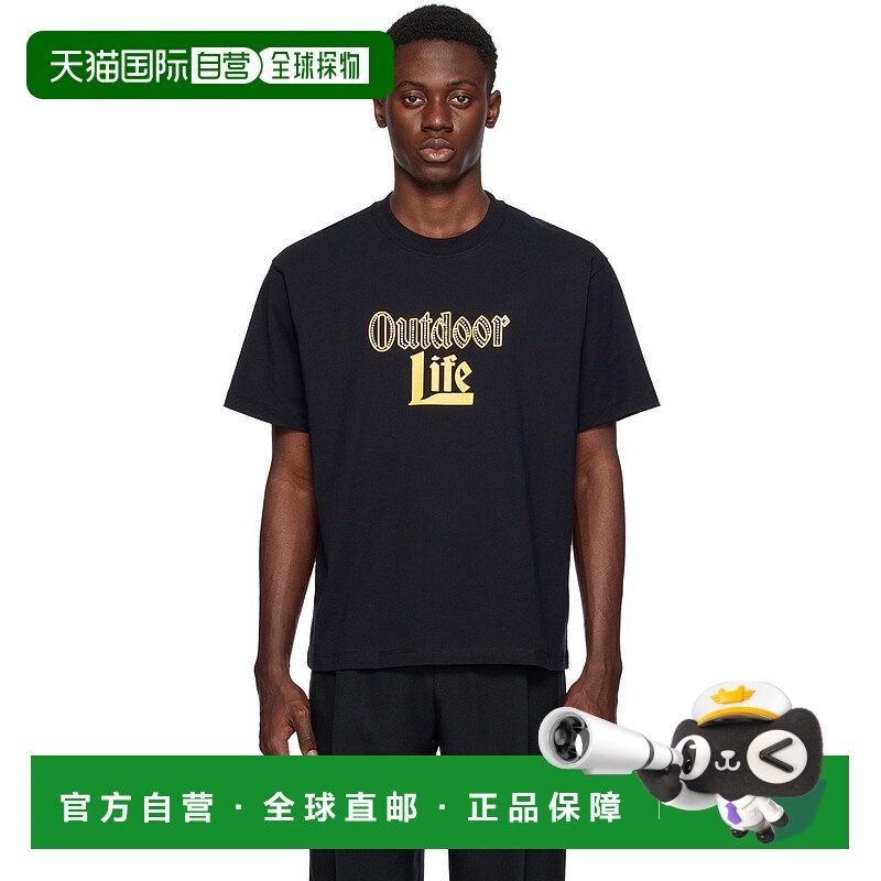 1h可退 潮奢 Stockholm Surfboard Club 男士 黑色 Rhinestone T