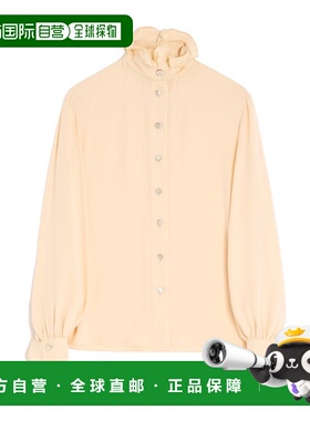 VALENTINO 女士衬衫 BAB7Y51MHET5 AW2025 米白色 长袖衬衫