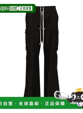 RICK OWENS 男士休闲裤  RU02E1339FLW09黑色 AW2025直筒裤