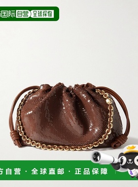 1h可退 潮奢 LOEWE 罗意威 女士 Flamenco 亮珠片皮革手包 A411FC