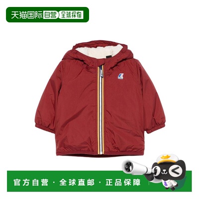 K-WAY 男童夹克 K7142RWWNN AW2025 红色 Teddy Bear Down Jacket