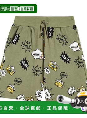 1h可退 潮奢 kenzo 高田贤三 男童 印花棉混纺针织短裤童装 00377