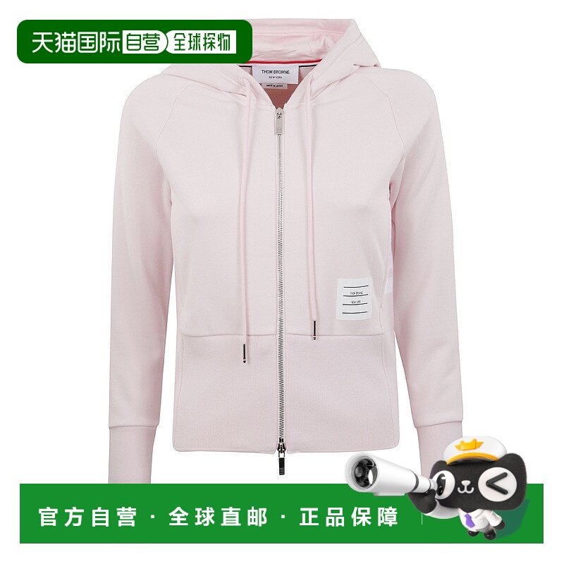 1h可退 潮奢 Thom Browne 汤姆 布朗 女士 4BAR 棉质连帽衫 FJT38