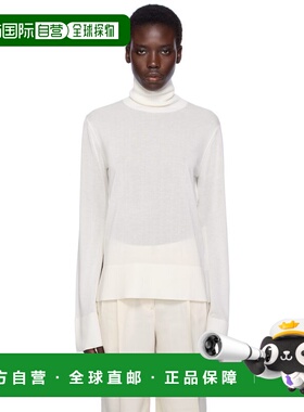 1h可退 潮奢 TOTÊME 女士 白色 Slit Sleeve 高领衫 253WRT0535YA