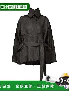 ISSEY MIYAKE 女士披肩 IM56FC55215 SS2025 黑色