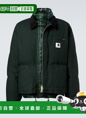1h可退 潮奢 Sacai 男士 x Carhartt 棉质帆布羽绒夹克