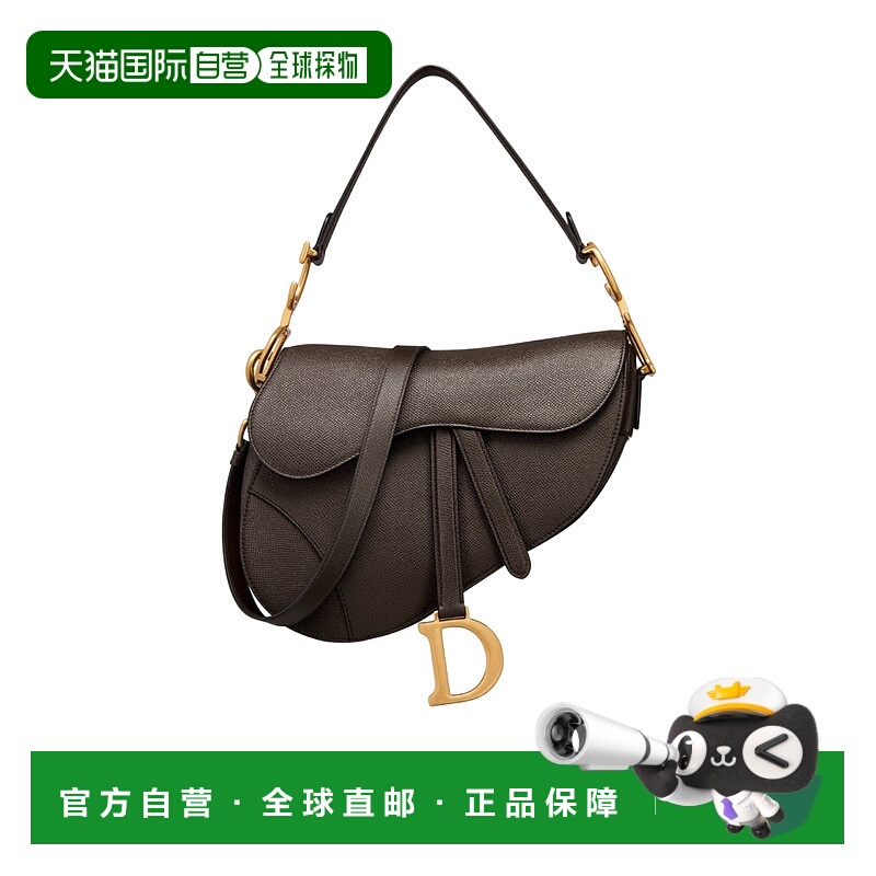 1h可退 DIOR 女士单肩包 M0455CBAAM63M SS2025 黑色 带肩带的马