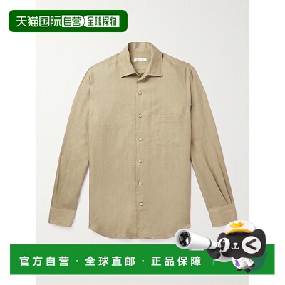 1h可退 潮奢 Loro Piana 诺悠翩雅 男士 长袖衬衫 FAF2545亚麻