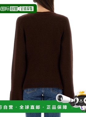 1h可退 潮奢 KHAITE 女士 猩紅色 V 領開襟衫 8267733K733开衫