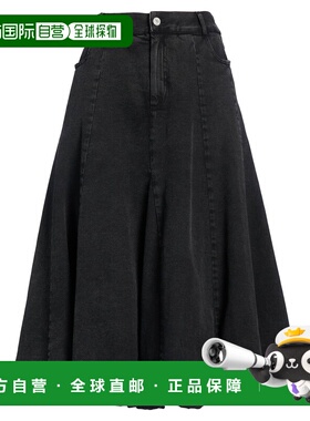 1h可退 潮奢 SEA 海洋 女士 牛仔半身裙 grey灰色 舒适时尚长裙