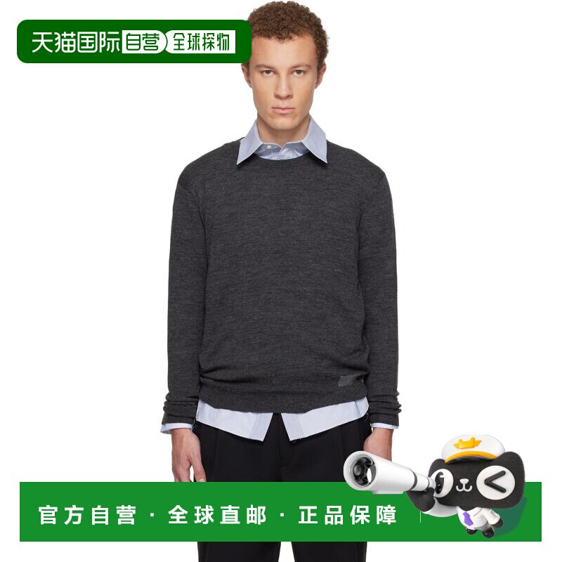 潮奢 Maison Margiela 马丁 马吉拉 男士 灰色 Wool-Blend Patch