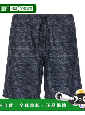 FENDI 女士短裤 FXB134AV65F0RU7 SS2025 灰色 Fendi Denim Effec