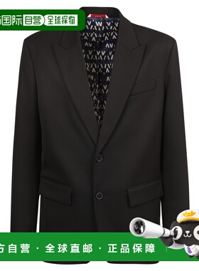 VALENTINO 男士夹克 XV3CED308040NO SS2022 黑色 Single-breaste