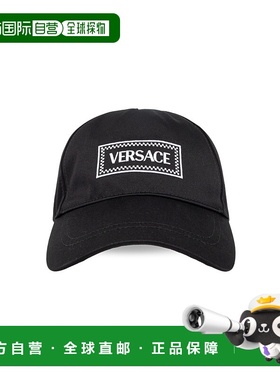 VERSACE 男士帽子 10107461A113162B020 SS2025 黑色遮阳帽
