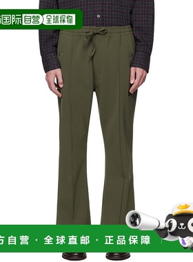 1h可退 潮奢 Needles 男士 绿色 Piping Cowboy 长裤 PU209男装