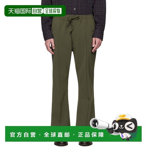 1h可退 潮奢 Needles 男士 绿色 Piping Cowboy 长裤 PU209男装