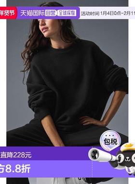 alo yoga Triumph Restore 圆领运动舒适长袖卫衣 男款m3242rBlac