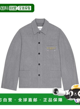 GIVENCHY 男士夹克 BM01F9516Y020 SS2026 灰色 长袖夹克