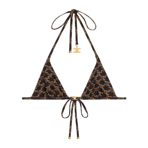 1h可退 香港直邮奢淘 Celine 徽标比基尼上衣 女 RZ01F939T.