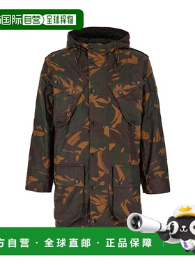 1h可退 潮奢 barbour 巴伯尔 男士 连帽迷彩夹克 MWX2422外套