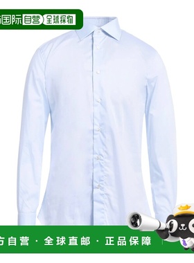1h可退 潮奢 Brioni 布里奥尼 男士 纯色衬衫 blue蓝色 舒适时尚