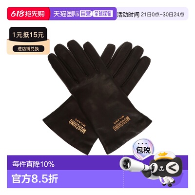 MOSCHINO 女士手套 65145M1888016 CO 黑色