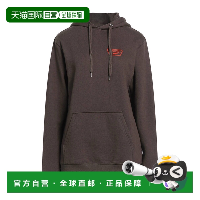 1h可退 潮奢 Vans 范斯 女士 连帽运动衫 brown棕色 舒适时尚